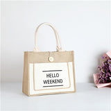 High Quality Women Linen Luxury Beach Bag