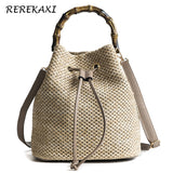 Women Bucket String Beach Bag