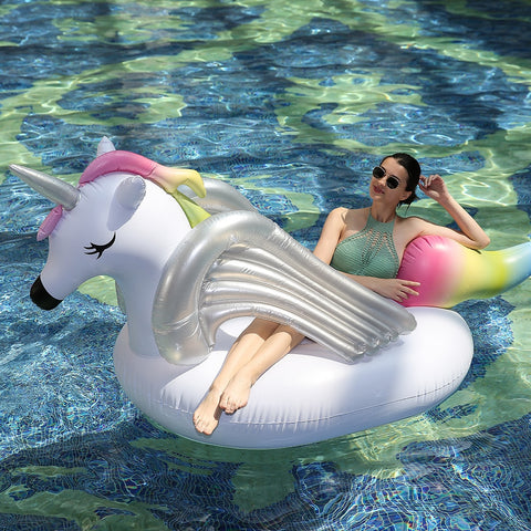 Inflatable Rainbow Sea Horse