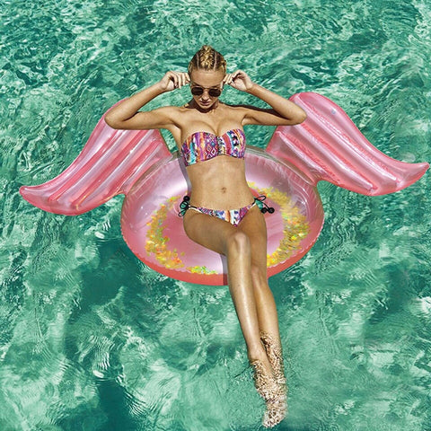 2018 Hot Rose Gold Inflatable Angel Wings